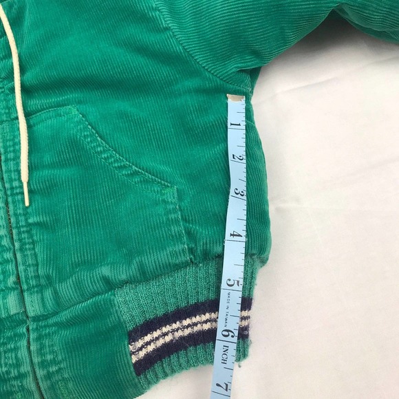 Vintage 70s Oshkosh corduroy sherpa green jacket - Picture 9 of 11